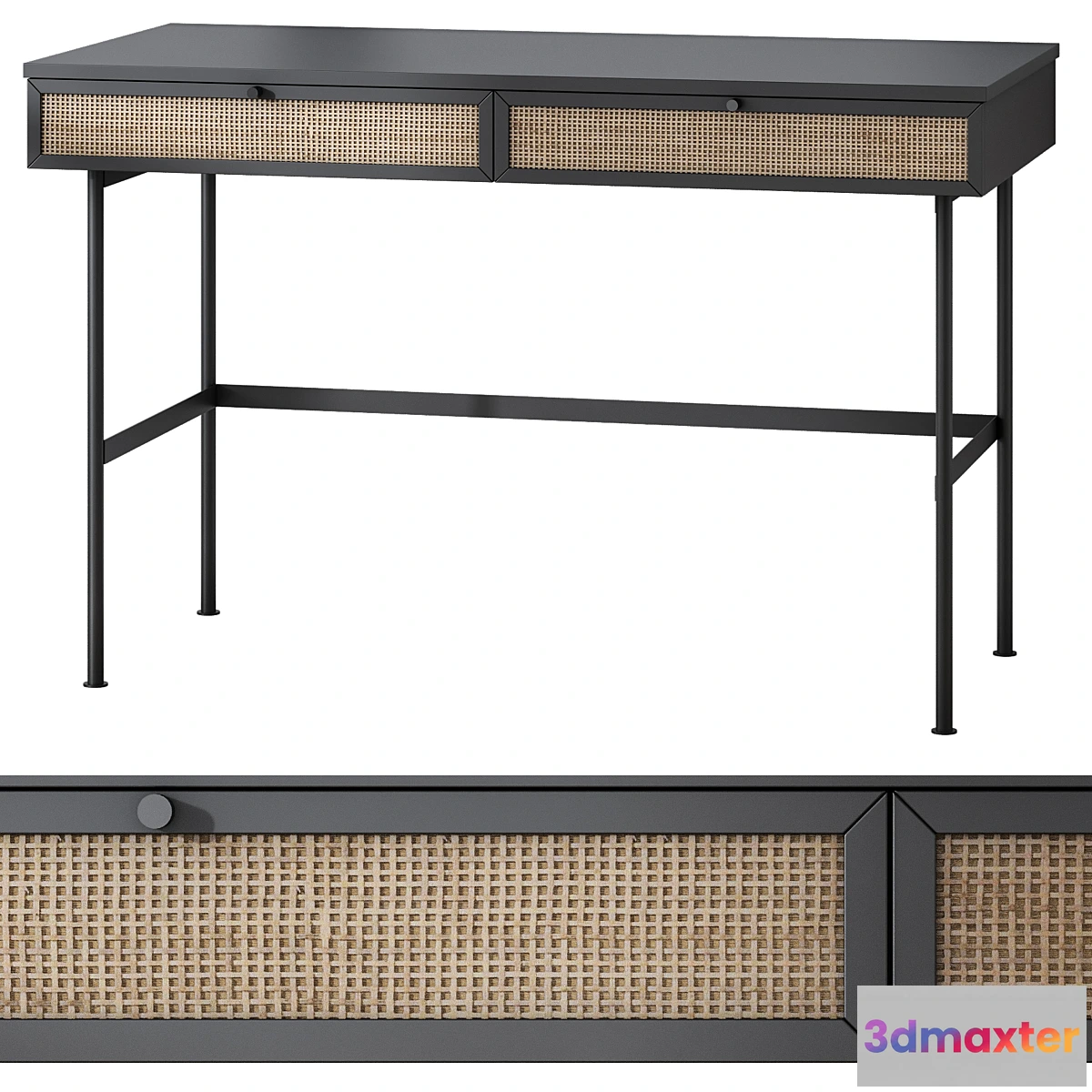 1405236 - Desk Bronte-1 Dark 3D Max