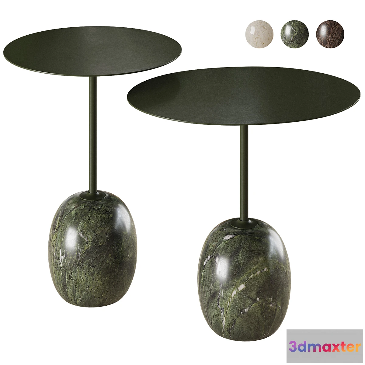 1405588 - &Tradition Lato LN8 LN9 coffee table set 3D Max