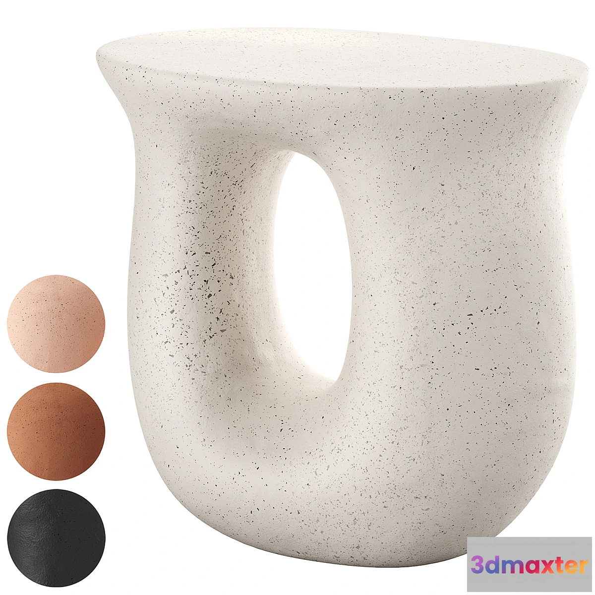 1406250 - Vera Ceramic Side Table Nightstand 3D Max