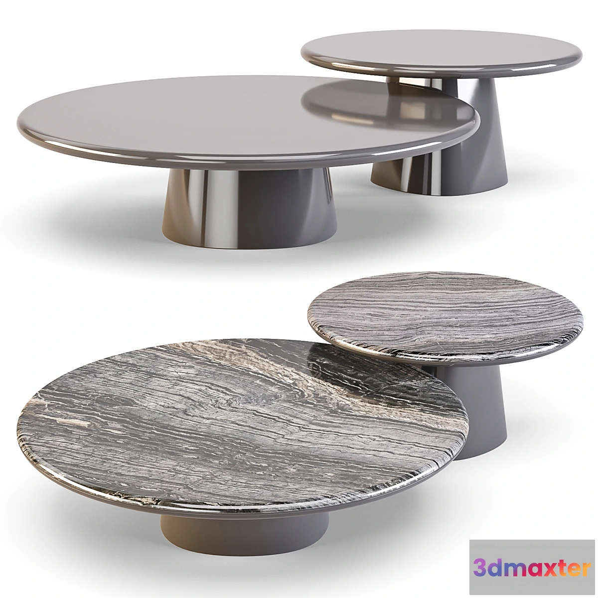 1406486 - Meridiani Leon - Coffee and Side Tables 3D Max
