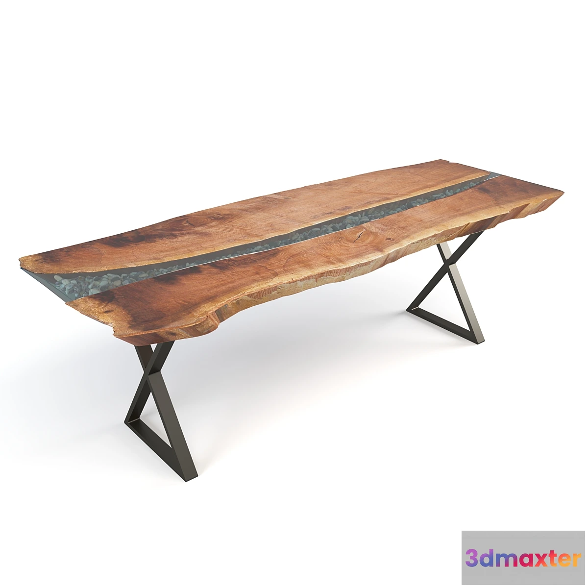 1406514 - Live Edge River Table 3D Max