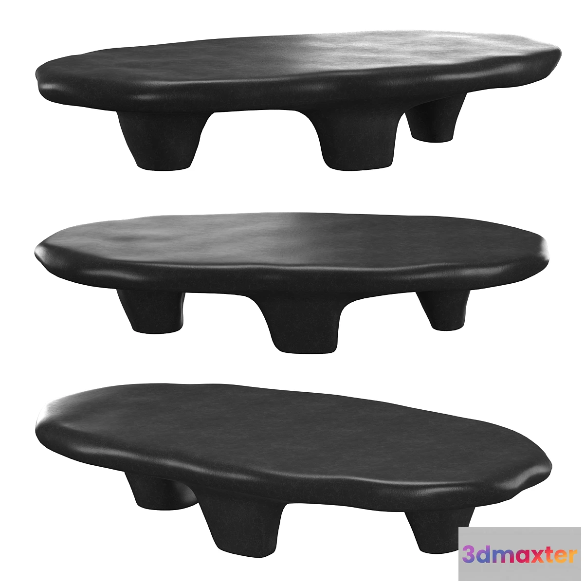 1406566 - BLACK TRIPOD COFFEE TABLE 3D Max
