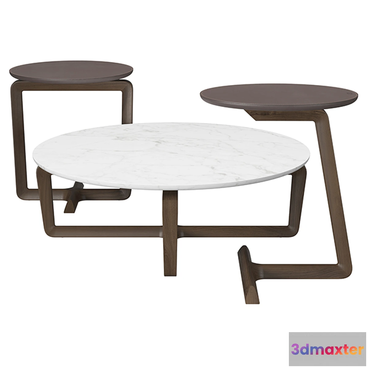 1407658 - Poltrona Frau - Fidelio Small Round Tables 3D Max