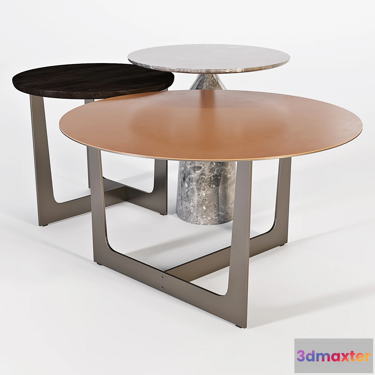 1407734 - Poltrona Frau Coffee Tables - Ilary Set 03 3D Max