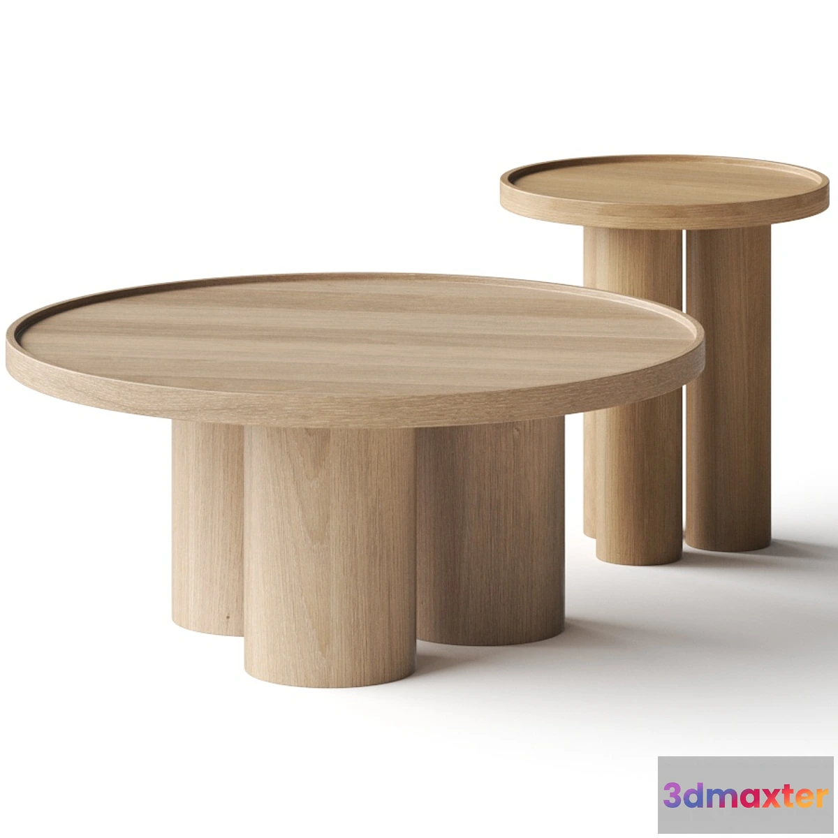 1408708 - Lulu and Georgia Delta Round Coffee Tables 3D Max