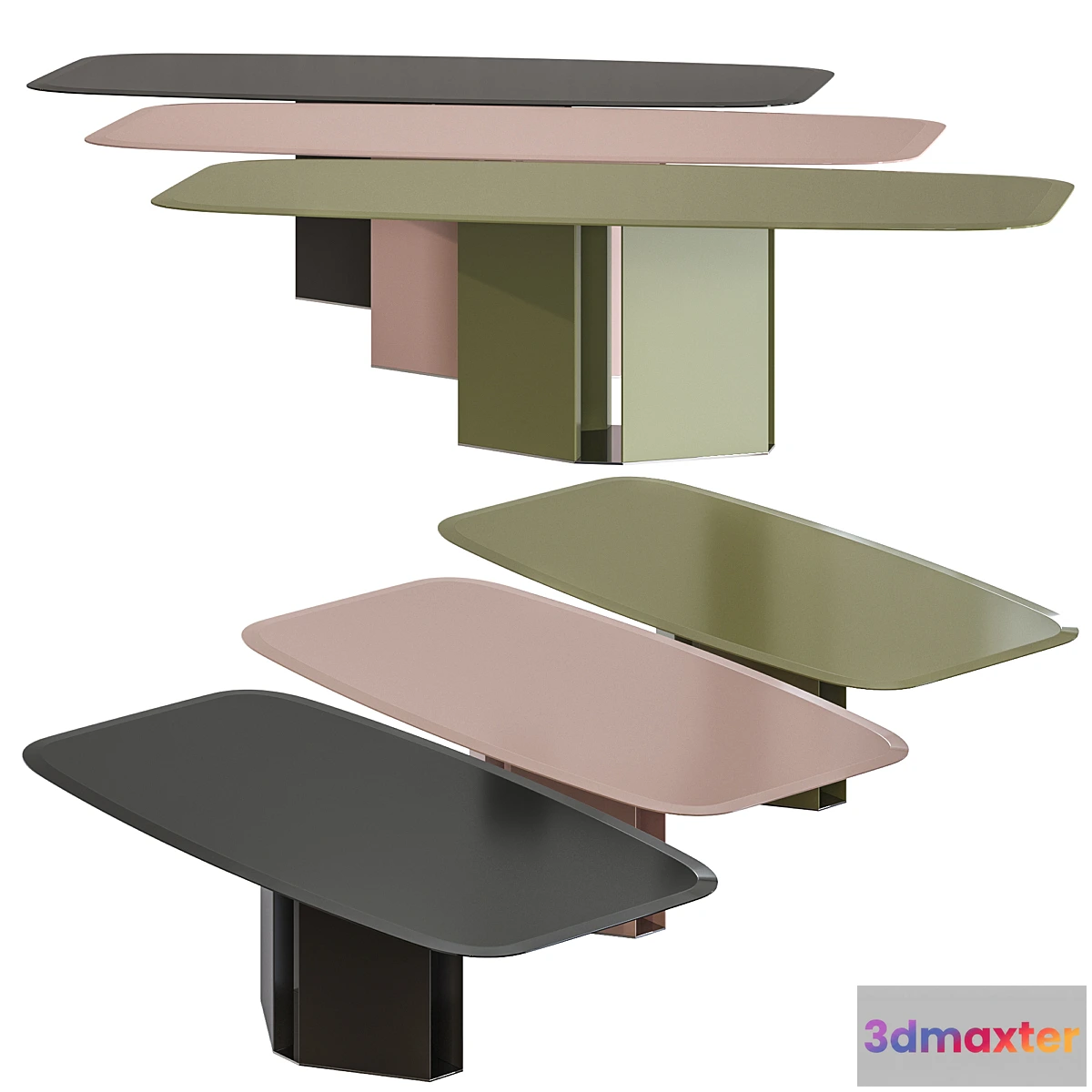 1408906 - Gallotti & Radice Eyl Crystal Table 3D Max