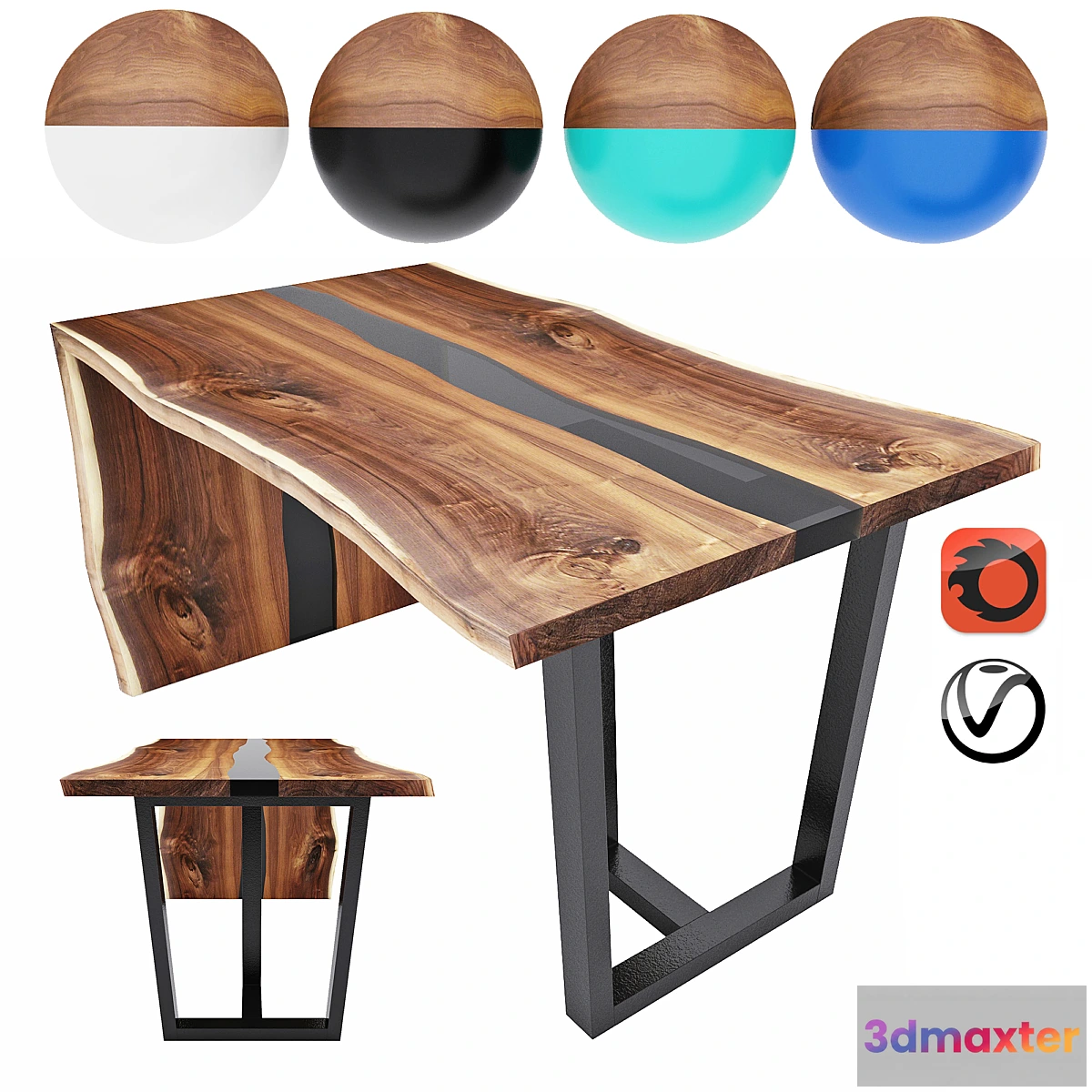 1410268 - Slab table - river number 2 3D Max