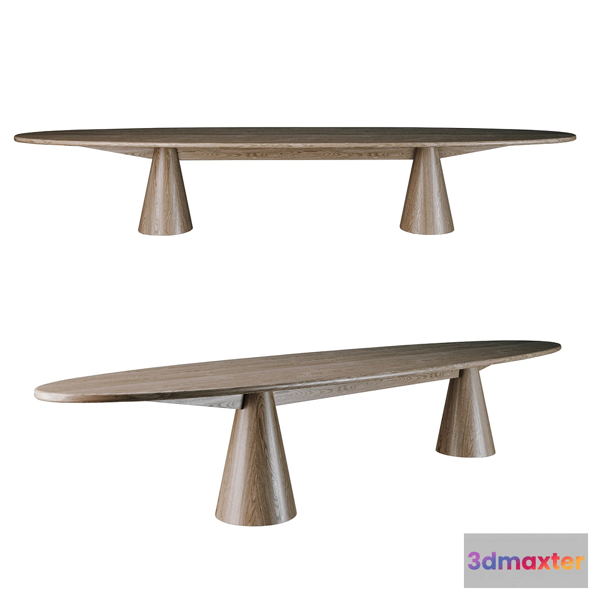 1412378 - Oval table 3D Max