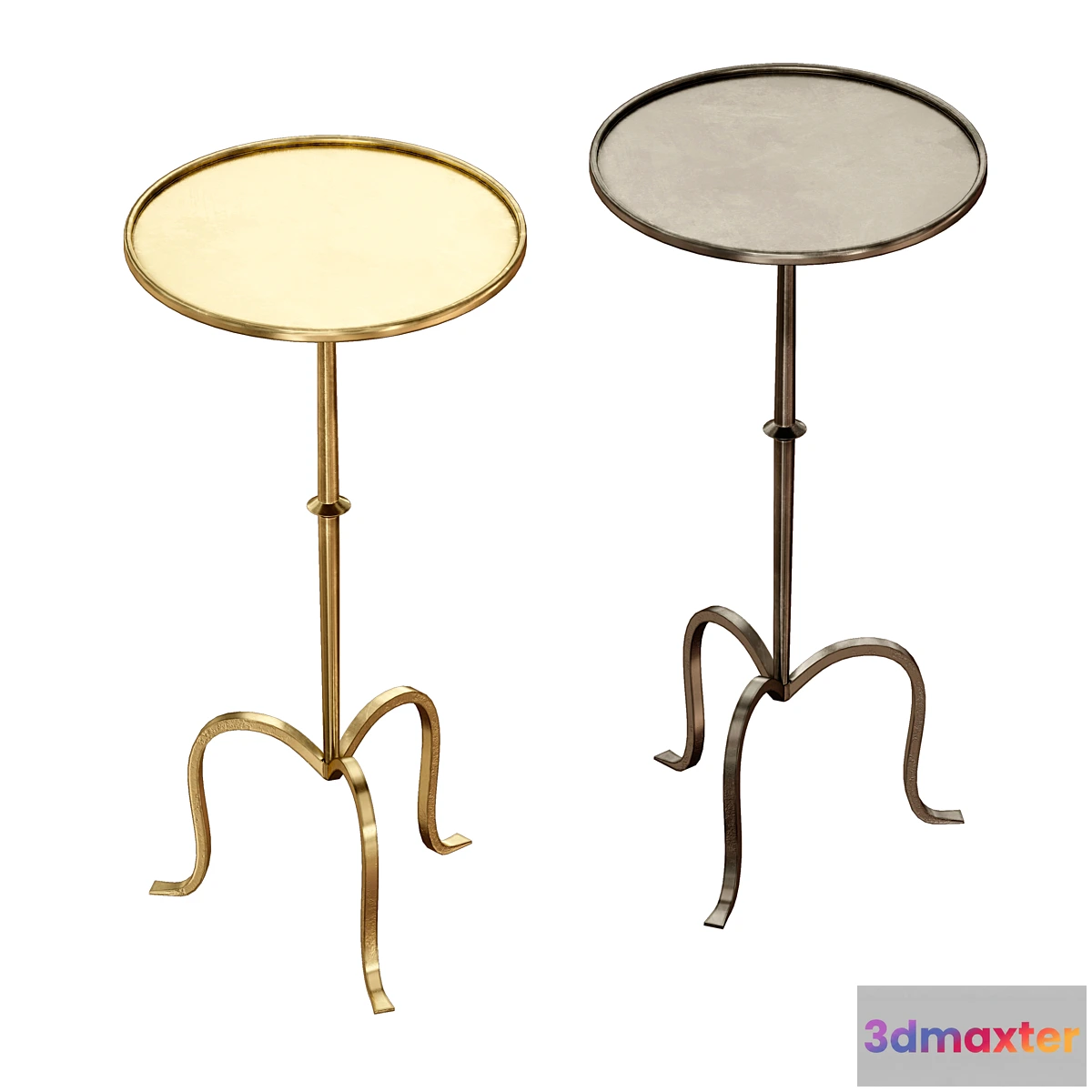 1413762 - Hand-Forged Martini Table By Visual Comfort 3D Max