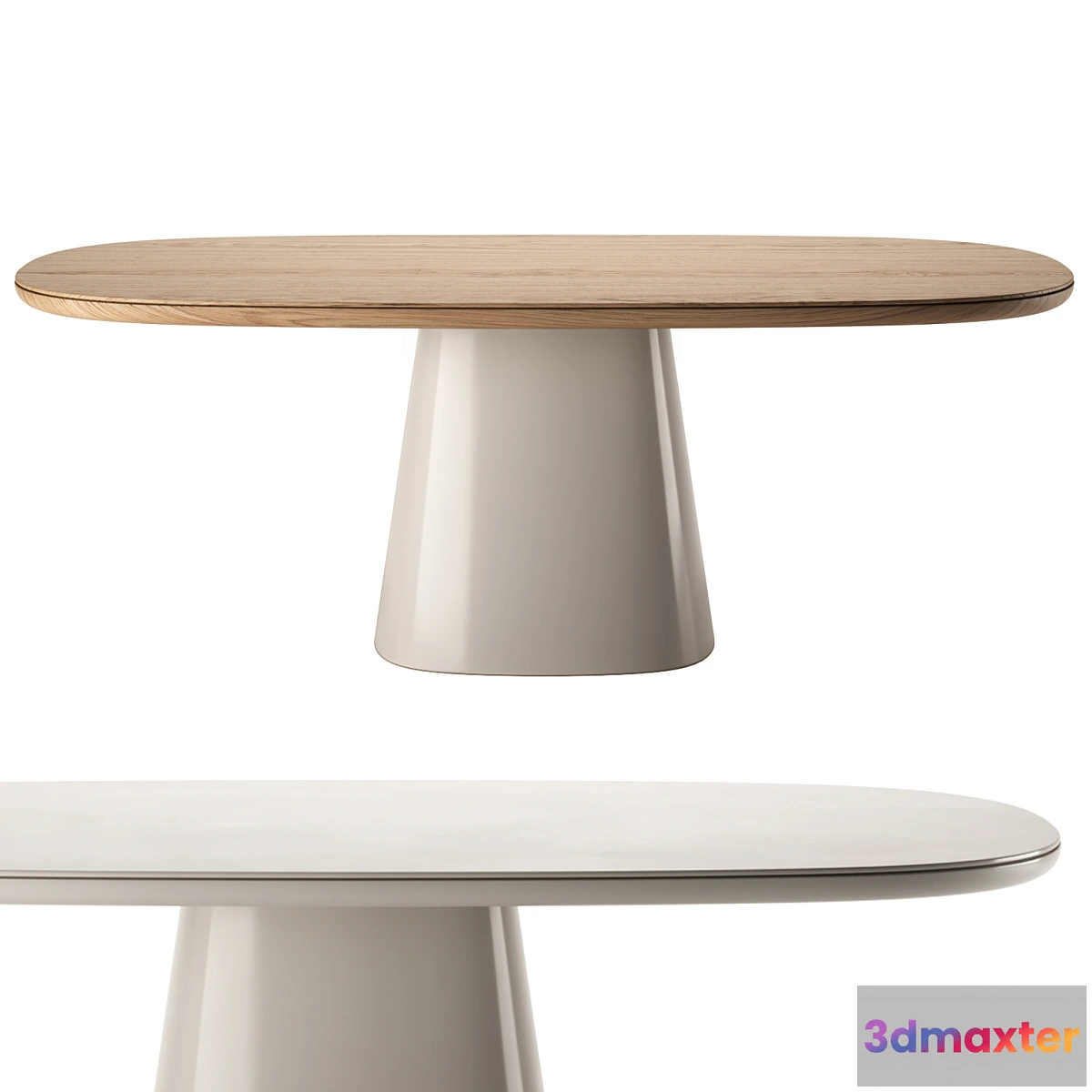 1414512 - ALLURE O’ Oval Tables by B&B Italia 3D Max