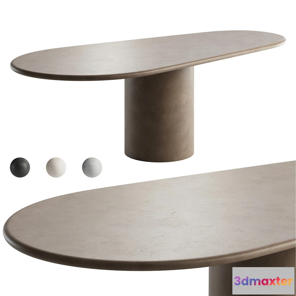 1414794 - KASANAI Asami Dining Table 3D Max