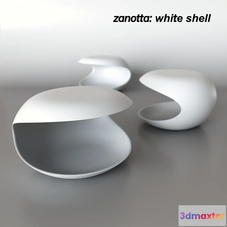 1416066 - Zanotta White shell 3D Max