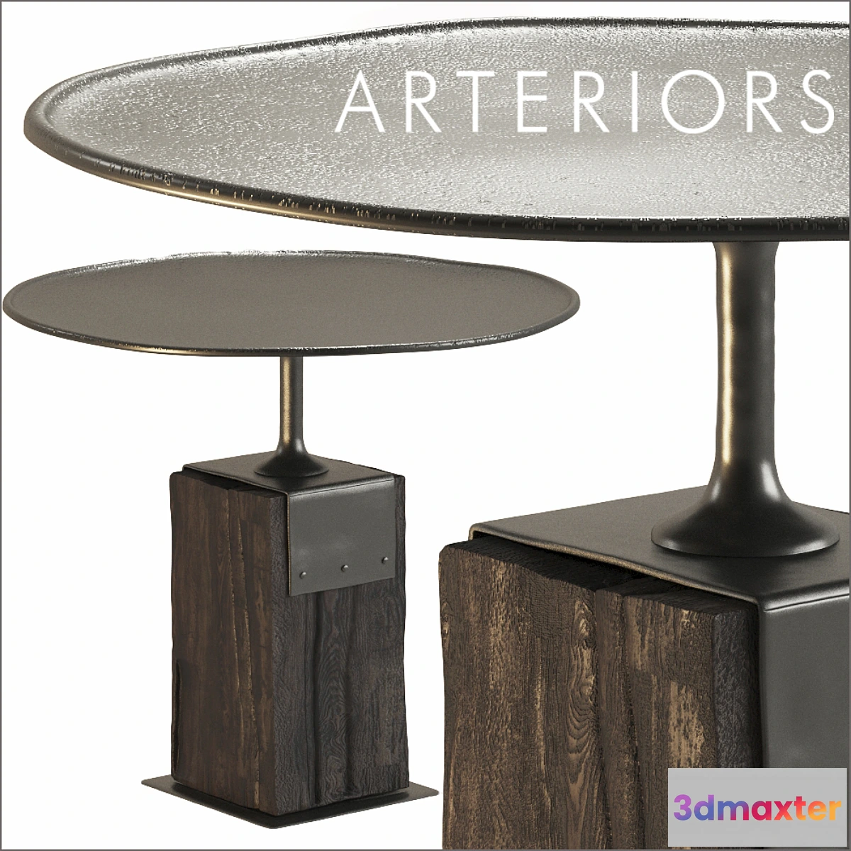 1416238 - Arteriors Anvil Entry Table 3D Max