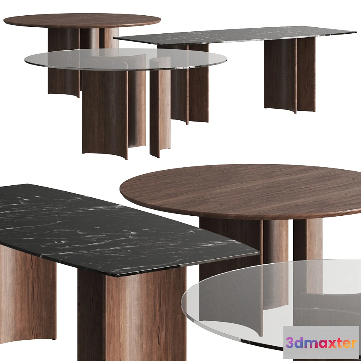 1416700 - Porada Alan Dining Tables 3D Max