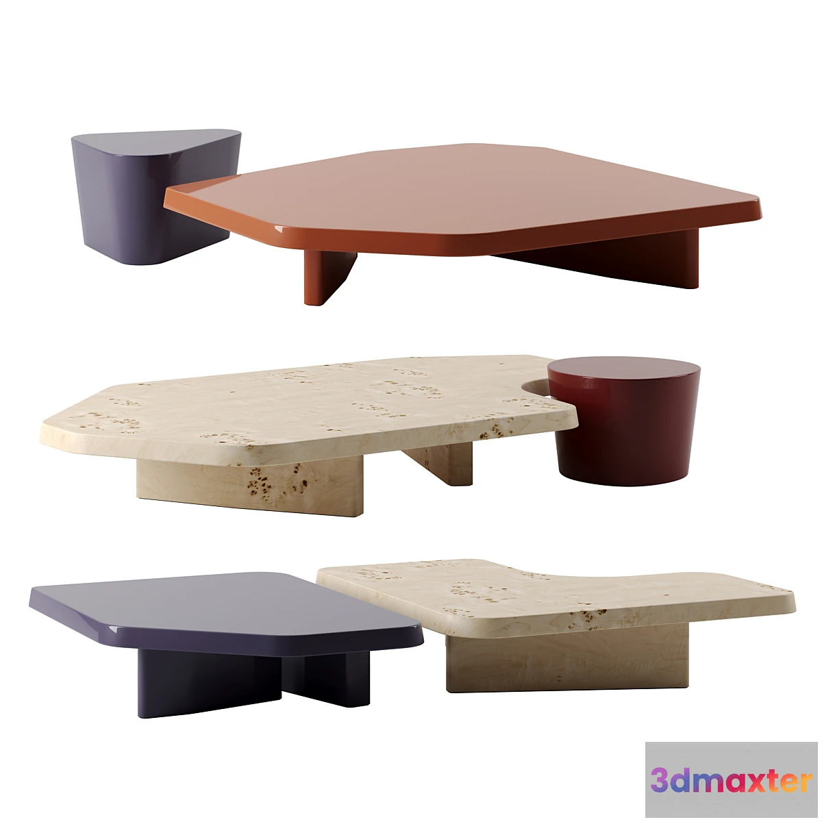 1416822 - Aegates coffee tables by Baxter 3D Max