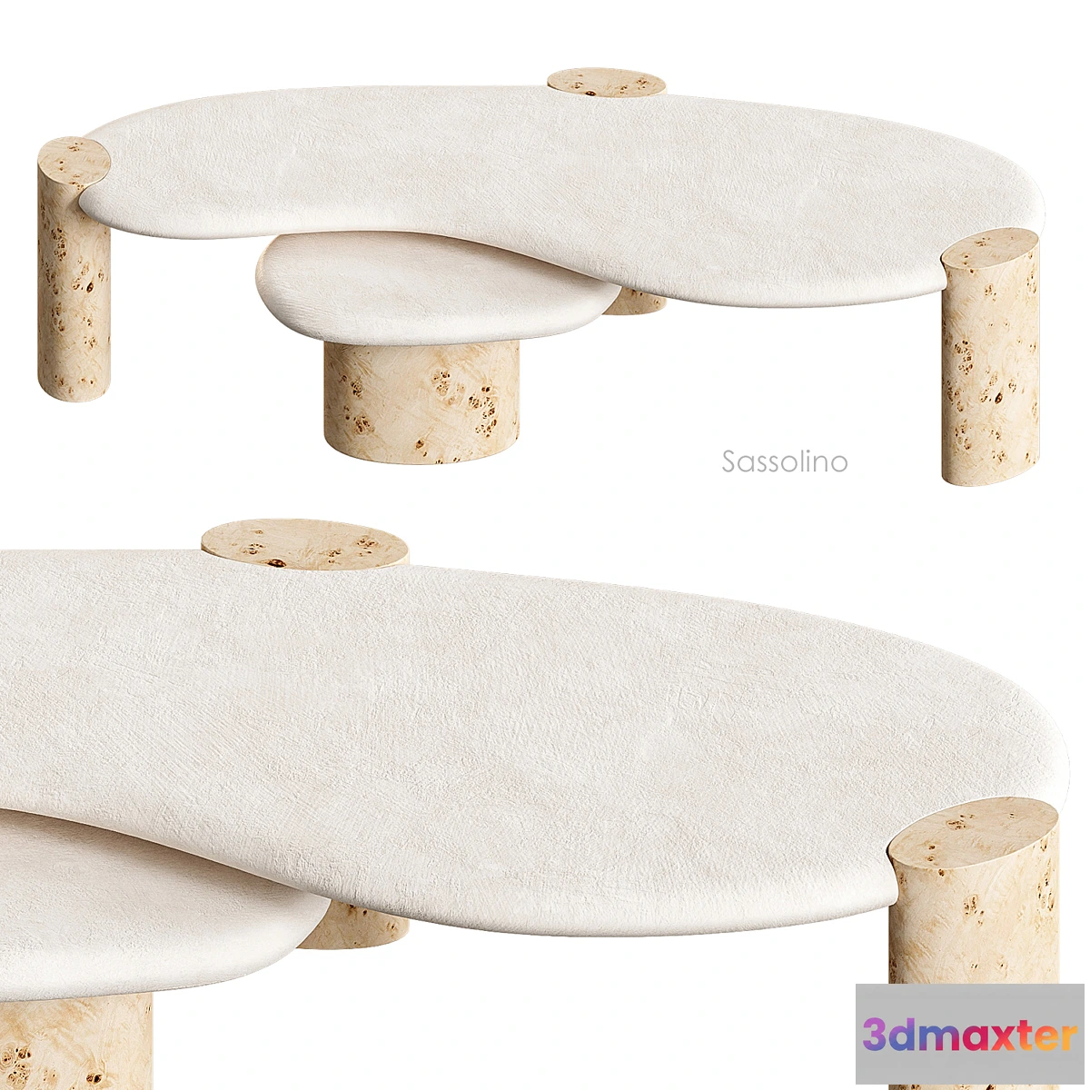 1417992 - Sassolino coffee table Crate&Barrel 3D Max