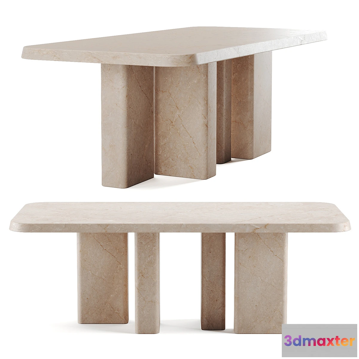 1418074 - Cruz Outdoor Rectangular Dining Table 3D Max