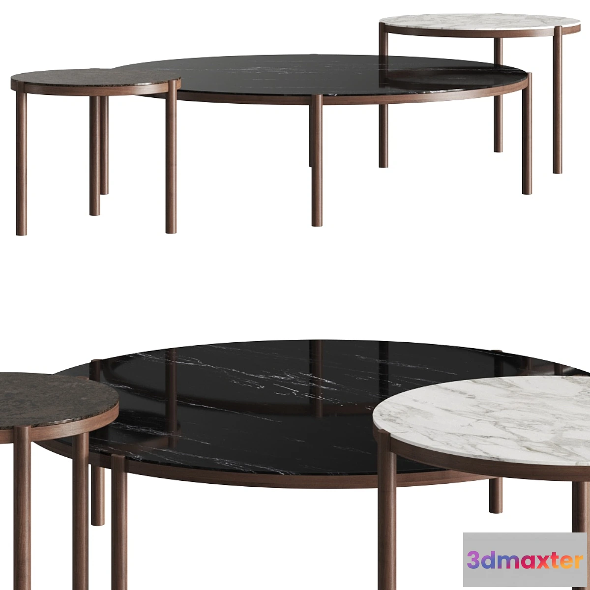 1420800 - Flexform Gustav Coffee Tables 3D Max