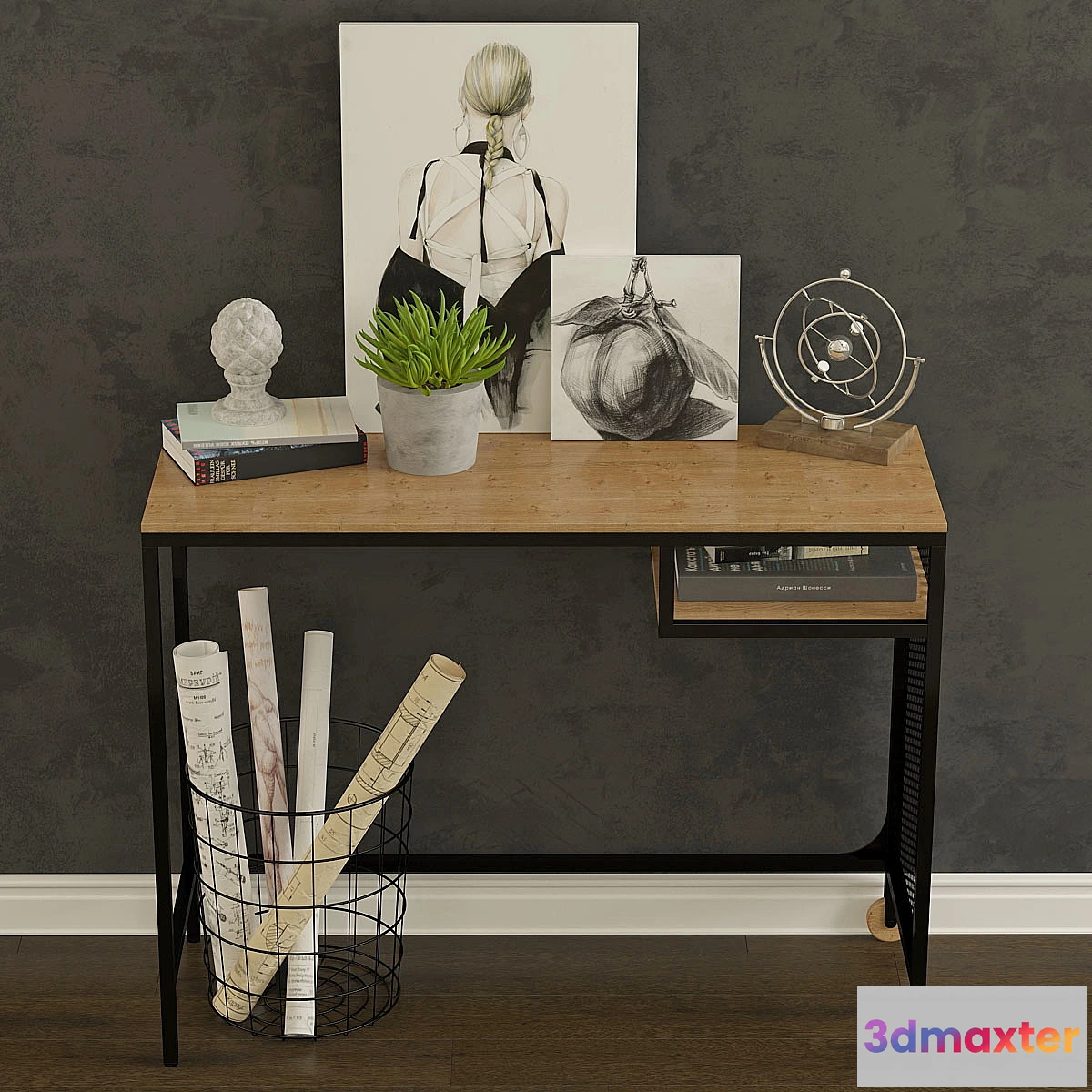 1420936 - Table Laptop  Fjallbo. 3D Max