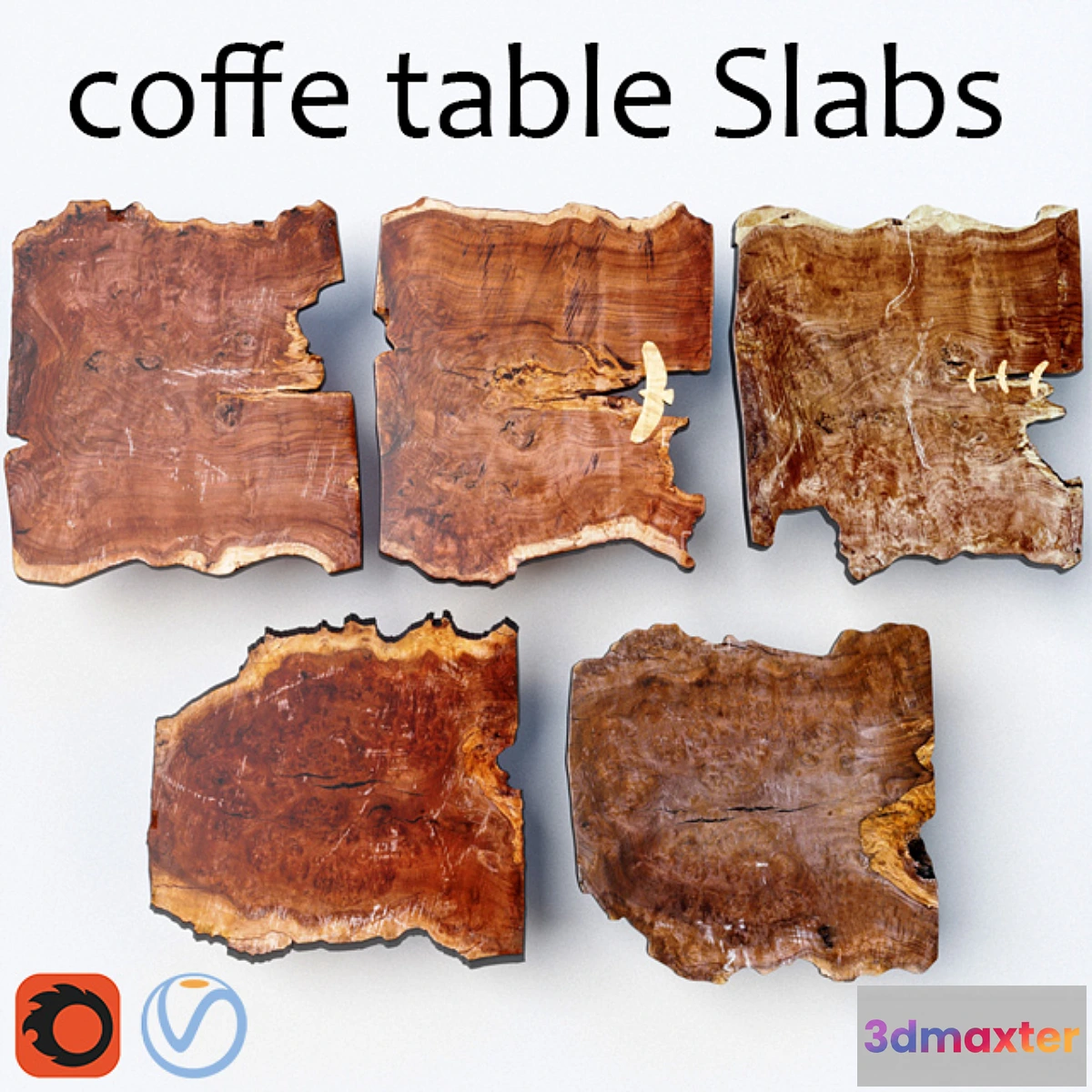 1421776 - Coffe table Slabs  Coffee tables from Slab 3D Max