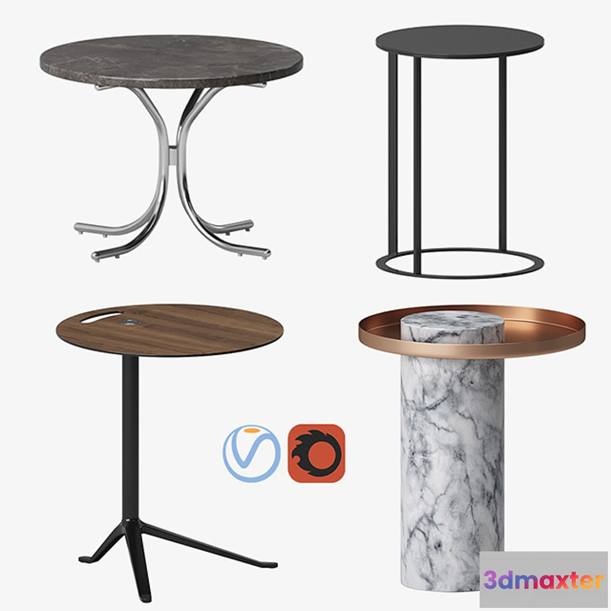 1422084 - Side table set 3D Max