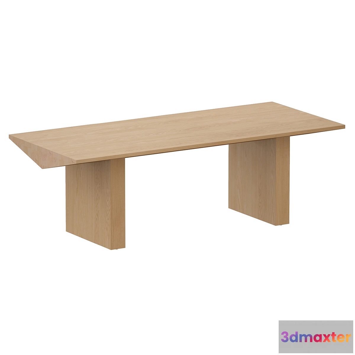 1422674 - Van Natural Wood Dining Table (Crate and Barrel) 3D Max