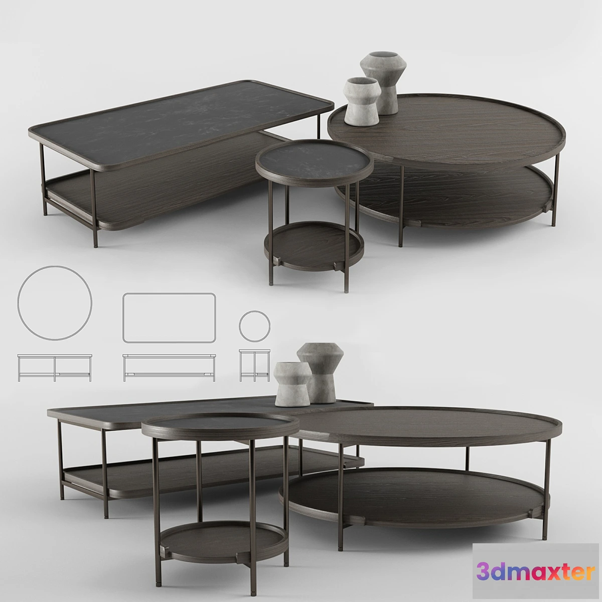 1426994 - Porada koster coffe table 3D Max