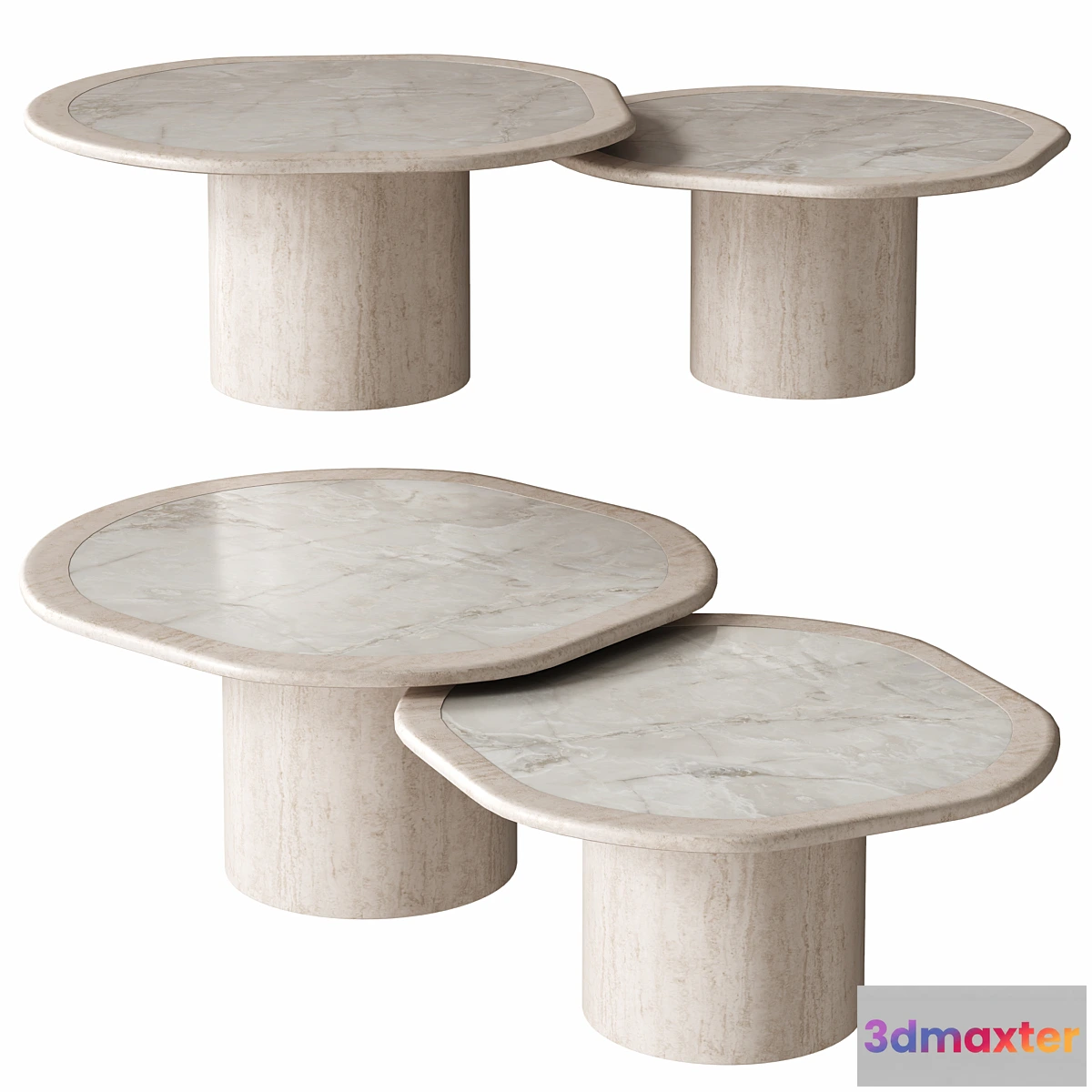 1428114 - JOAN DUO ONYX COFFEE TABLE 3D Max