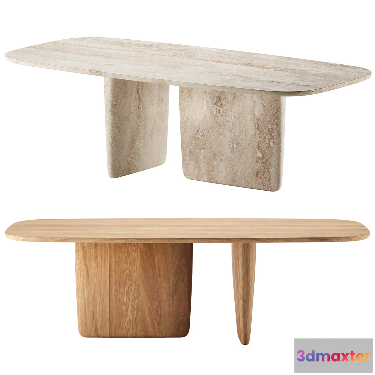1428338 - TOBI-ISHI Oval Dining Table by B&B Italia 3D Max
