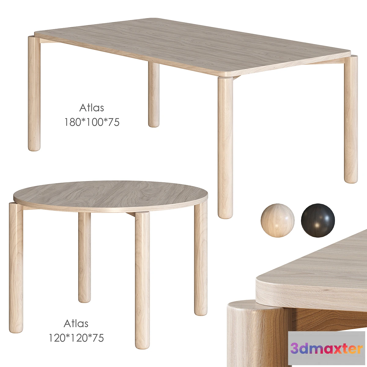 1428386 - Atlas Dining table TEULAT 3D Max