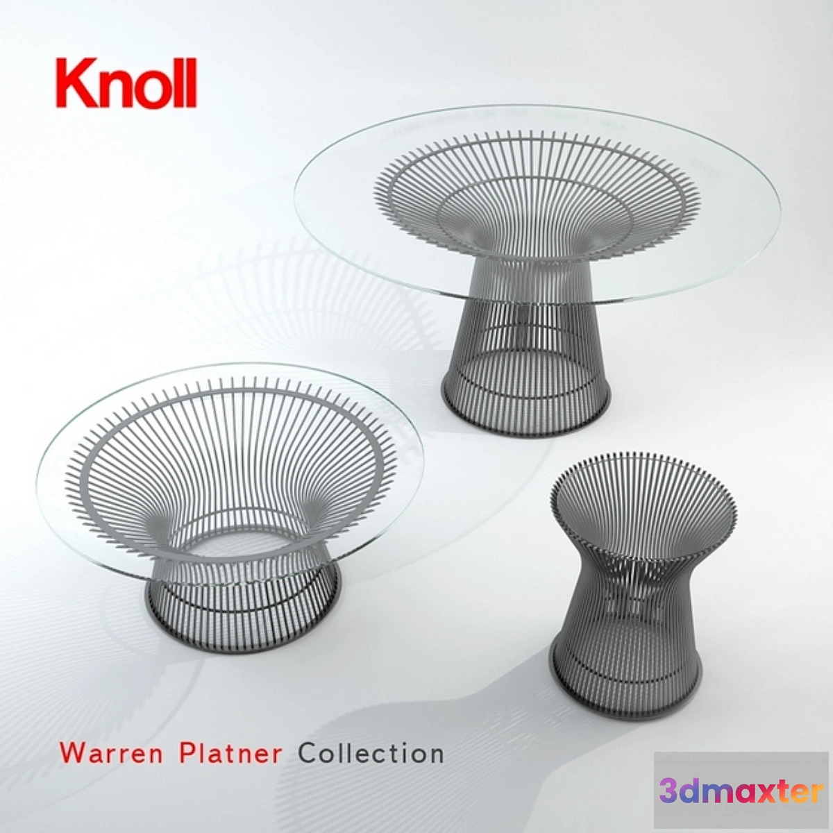 1428768 - Knoll _ Platner Dining and Low Tables 3D Max
