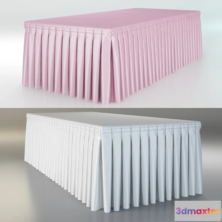 1428952 - Tablecloth. Cocktail party skirt 3D Max