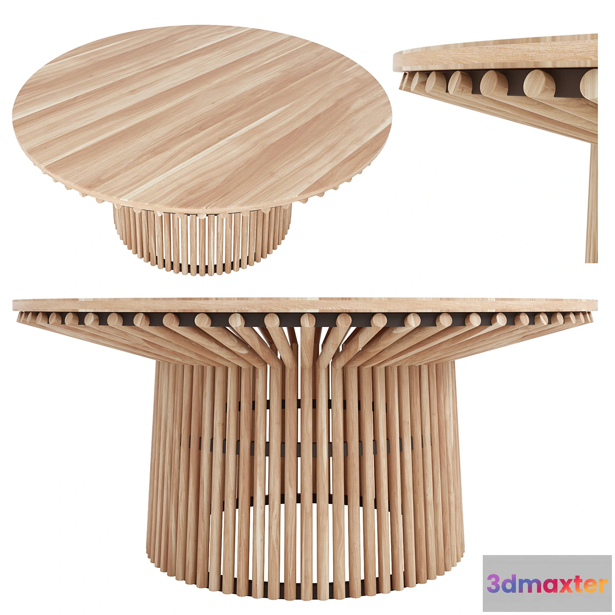 1431138 - FISH large dining table 3D Max