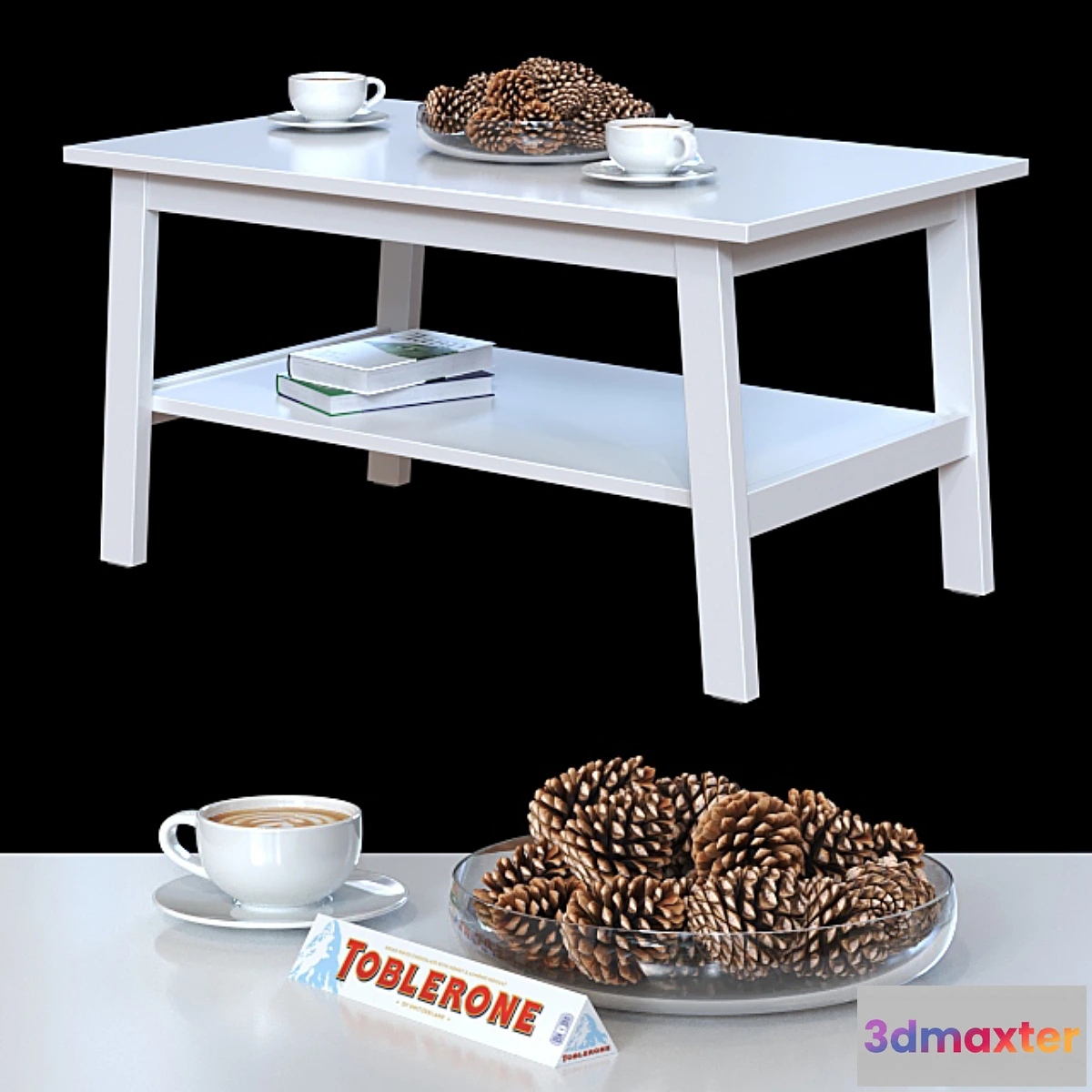 1432162 - Coffee table IKEA Lunarp. 3D Max
