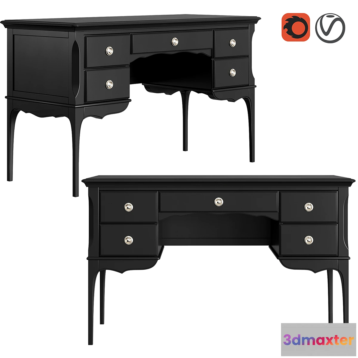 1434054 - Dantone Home Writing desk Venice 3D Max