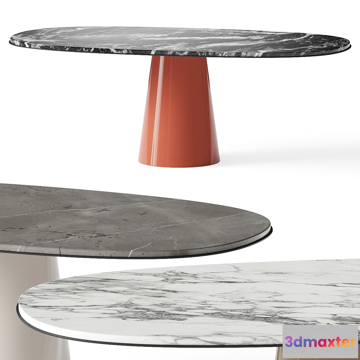 1436678 - Meridiani Owen Dining Tables 3D Max