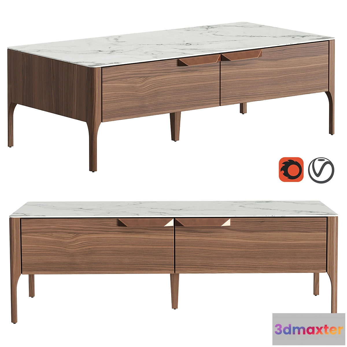 1437682 - Coffee table CP1806-G Angel Cerda 3D Max