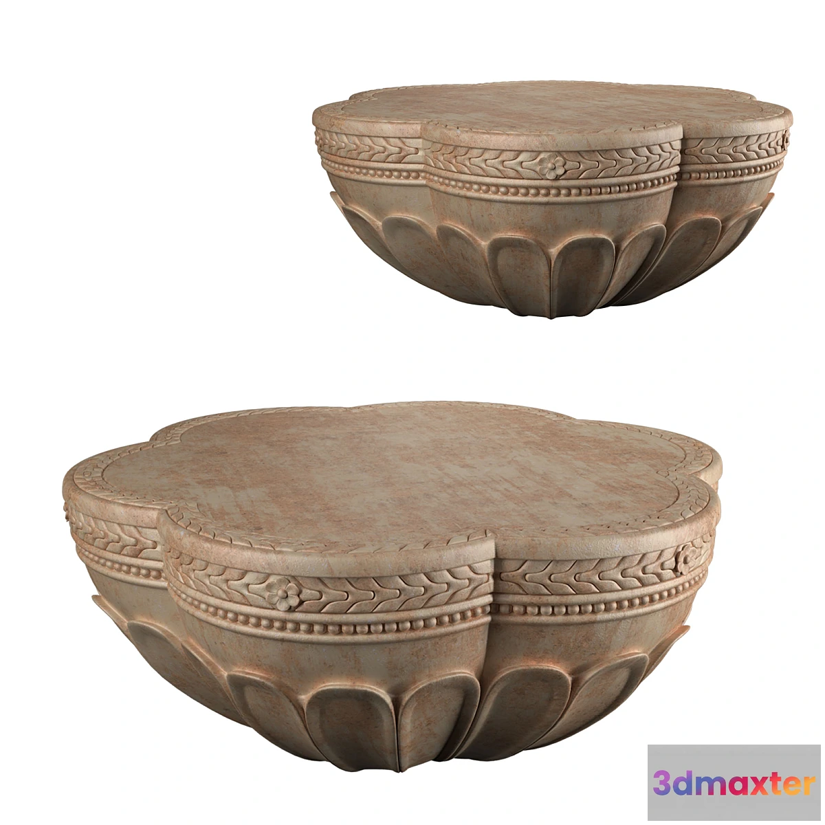 1437928 - Handcarved Cicely Coffee Table 3D Max