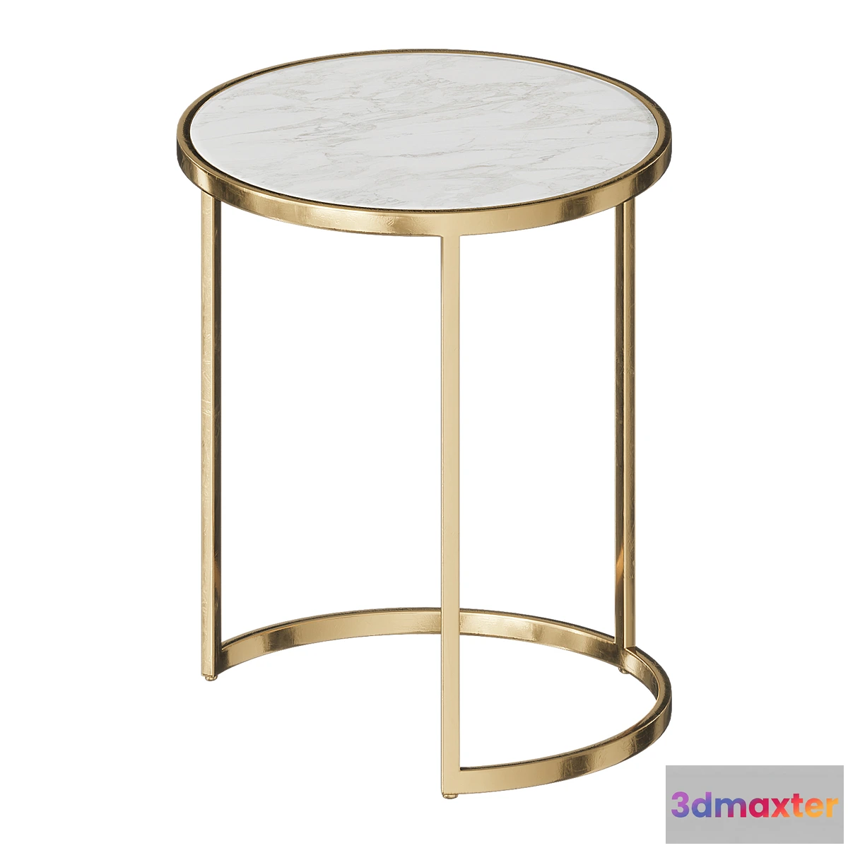 1441172 - Interior table with white marble glasar 3D Max
