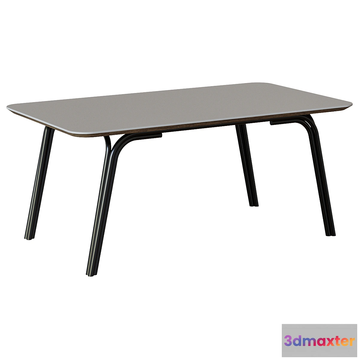 1442154 - Bernon table 180×100 light polycement 3D Max