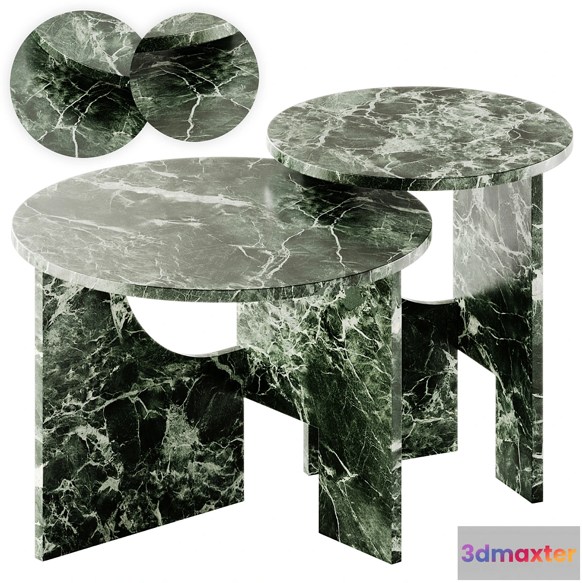 1443582 - NICOLINE MONDRIAN Round marble coffee table 3D Max