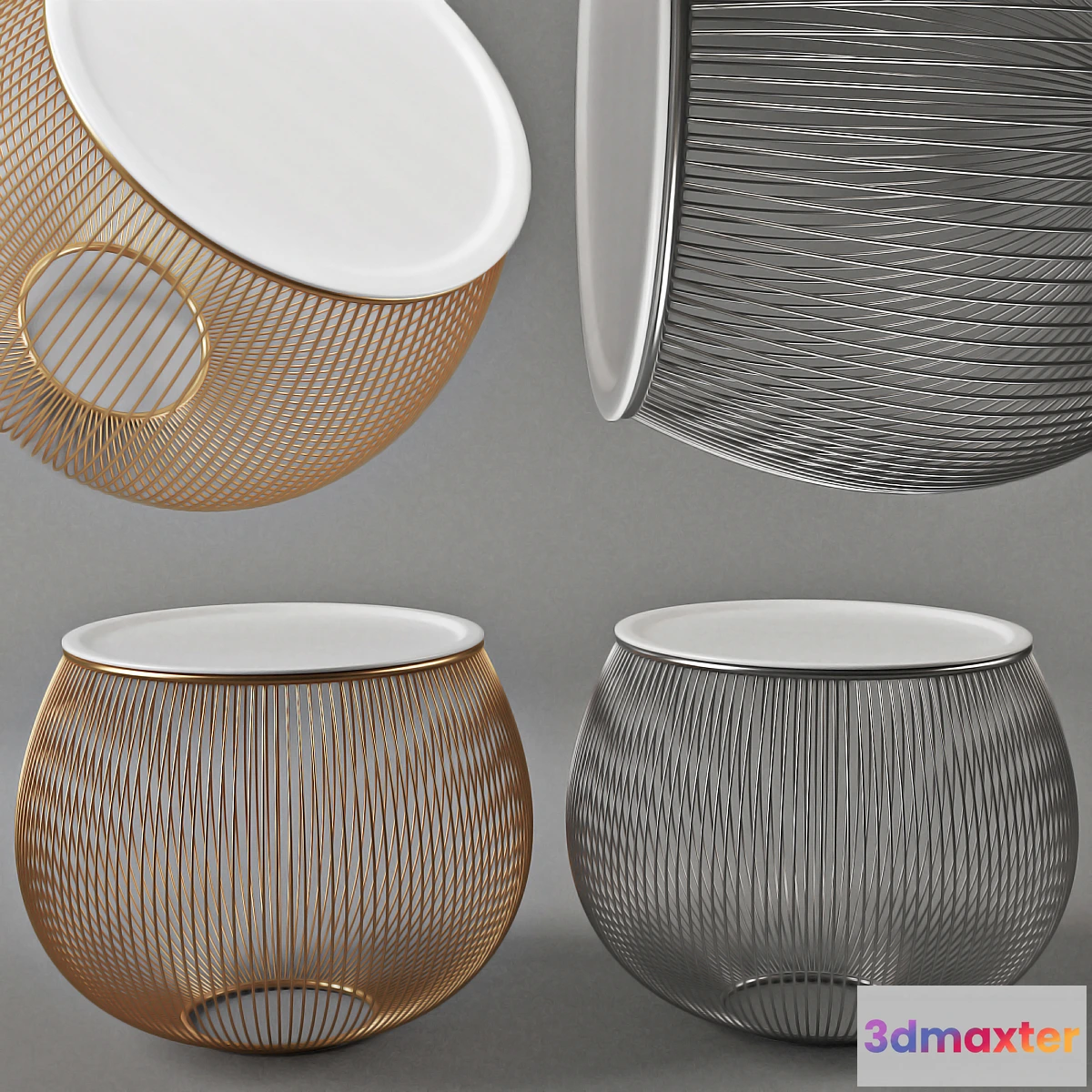 1446336 - Table with iron bars. Zara home 3D Max