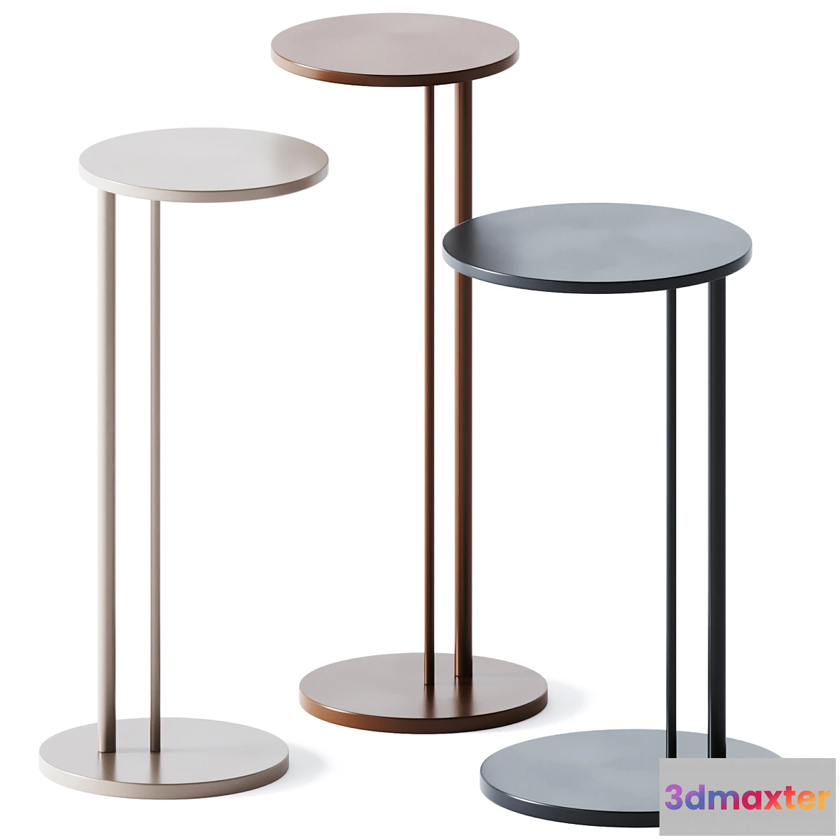 1448786 - Side Table Sting Brushed by Cattelan Italia 3D Max