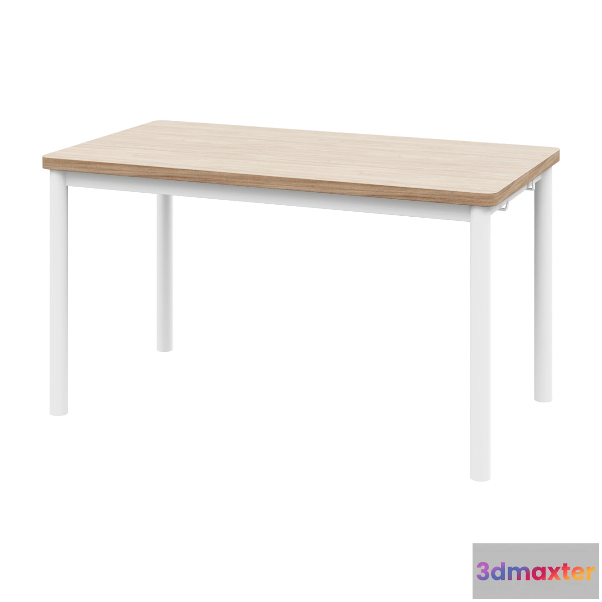 1448860 - Desk TOMMARYD Table oak veneer bleached_white130x70 cm 3D Max