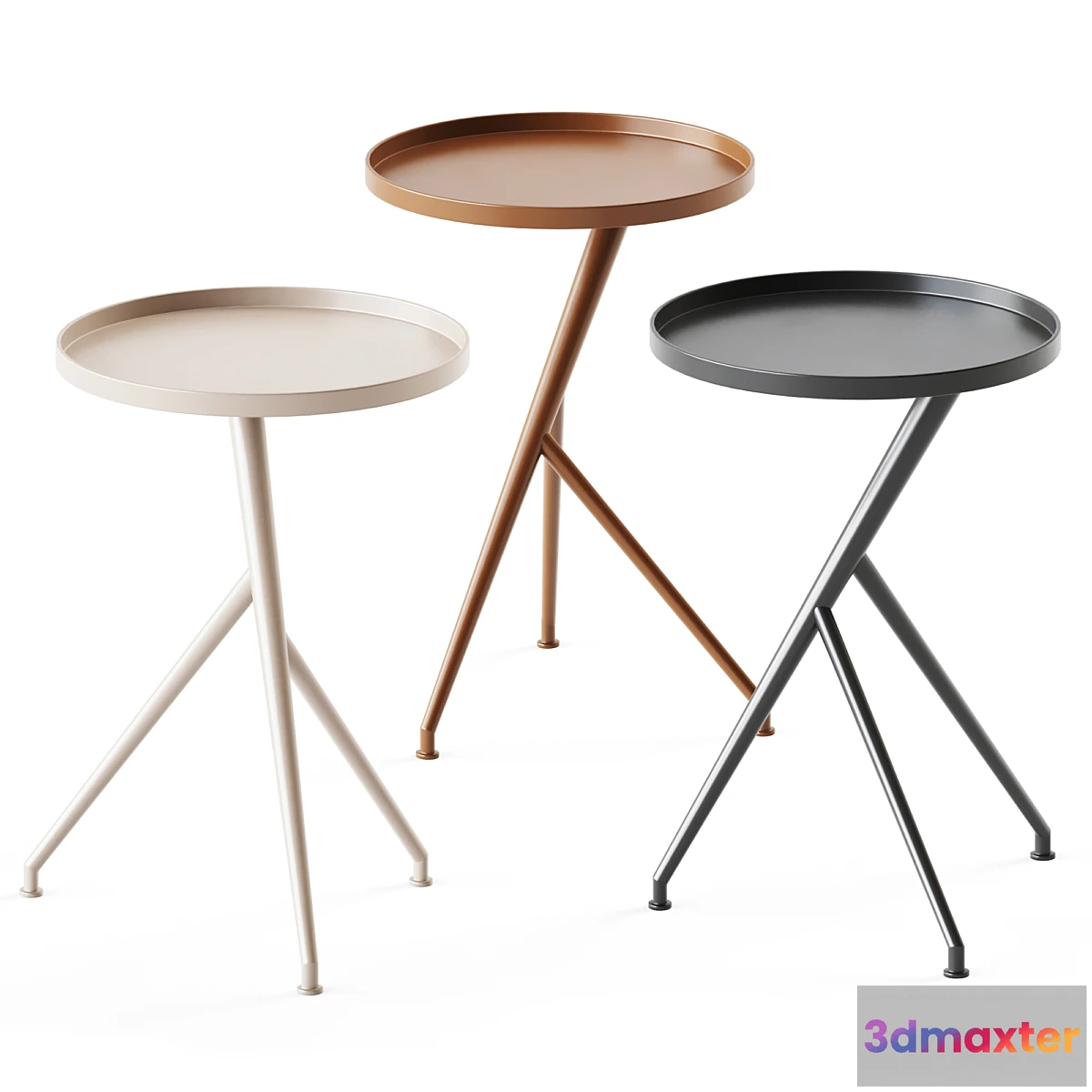 1450256 - Cecilia Antique Rust Metal Accent Table 3D Max