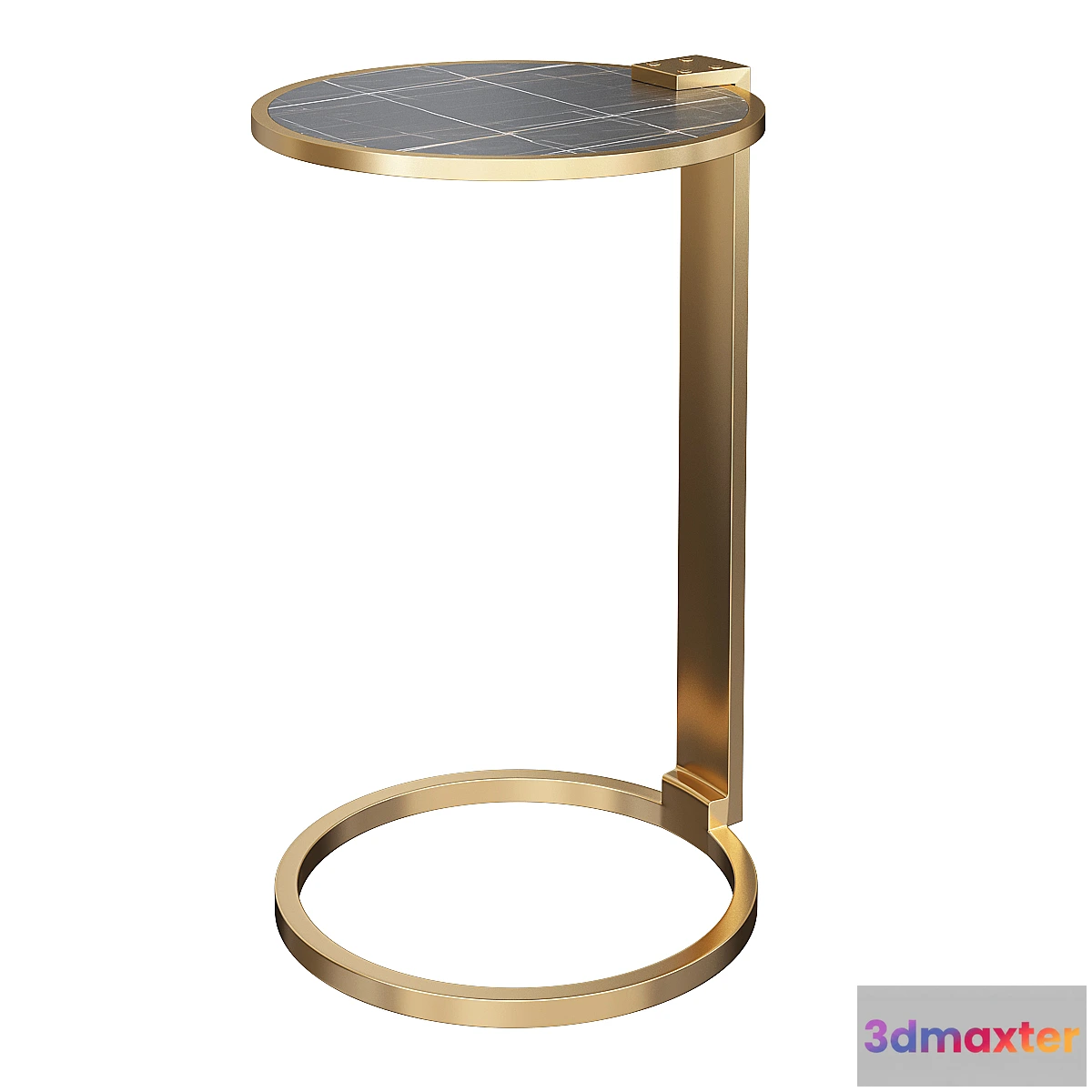 1450560 - Franz Shagreen Round Cocktail Side Table 3D Max