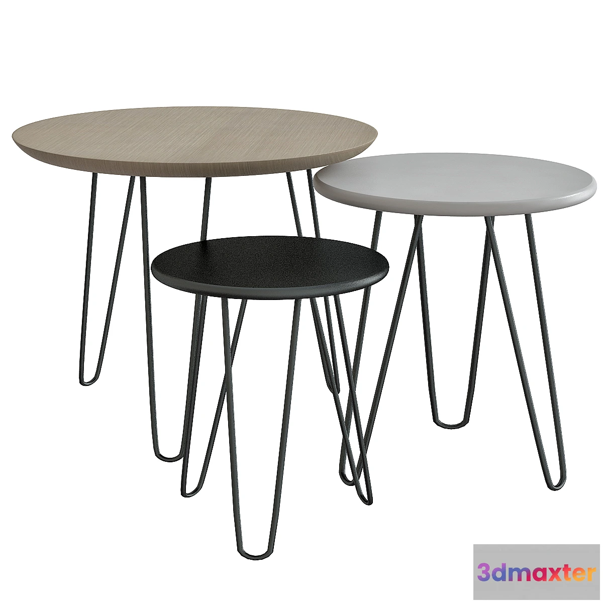 1451986 - Tables gigognes Graphik 3D Max