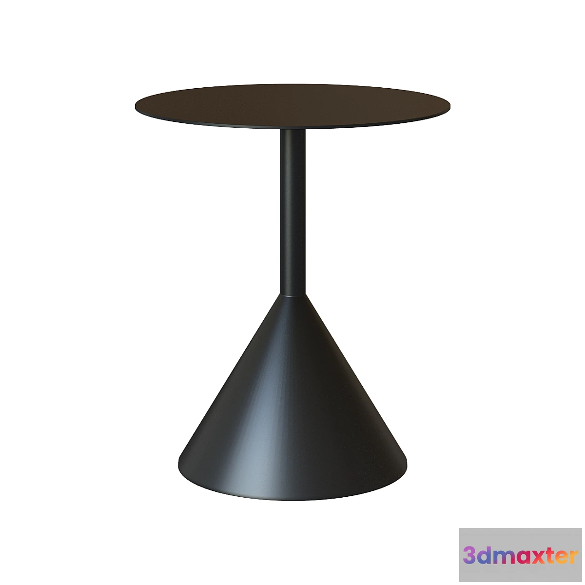 1455626 - Side table Yinan Ø 48 cm black 3D Max