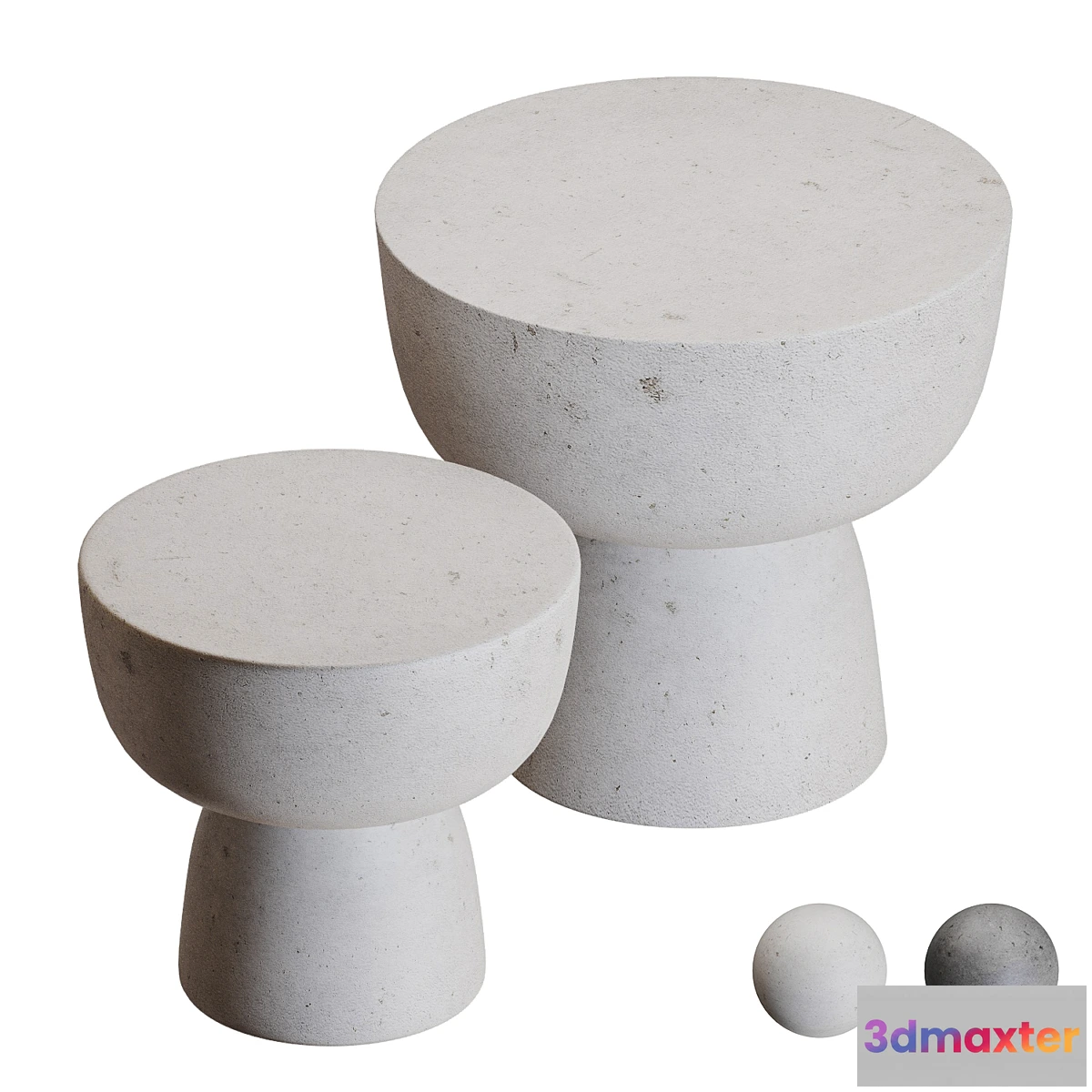 1456792 - Concrete coffee tables 3D Max