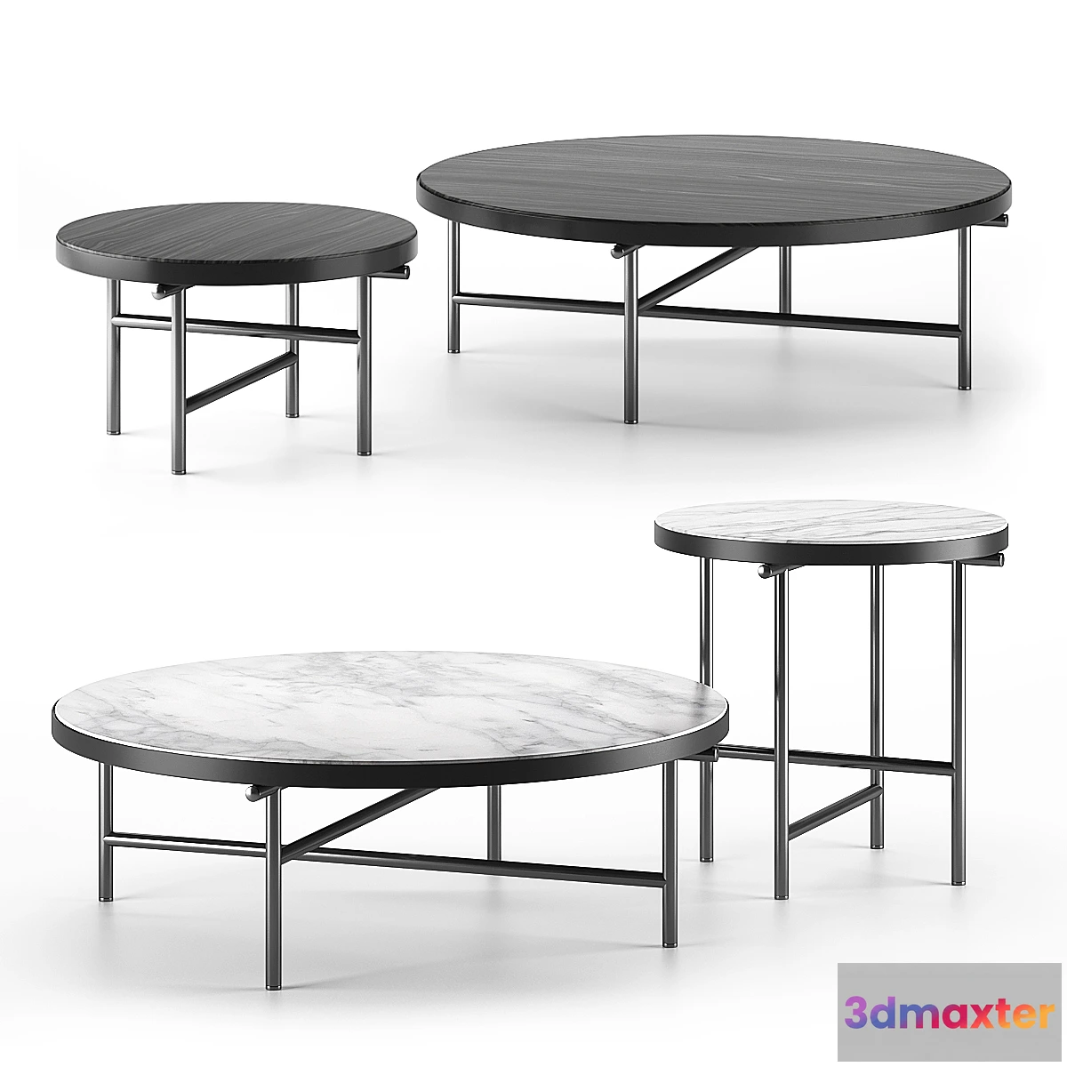 1456804 - Torii coffee tables by Minotti 3D Max